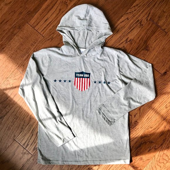 Team Apparel Tops - Olympic Team USA Long Sleeve Hoodie Size Medium
